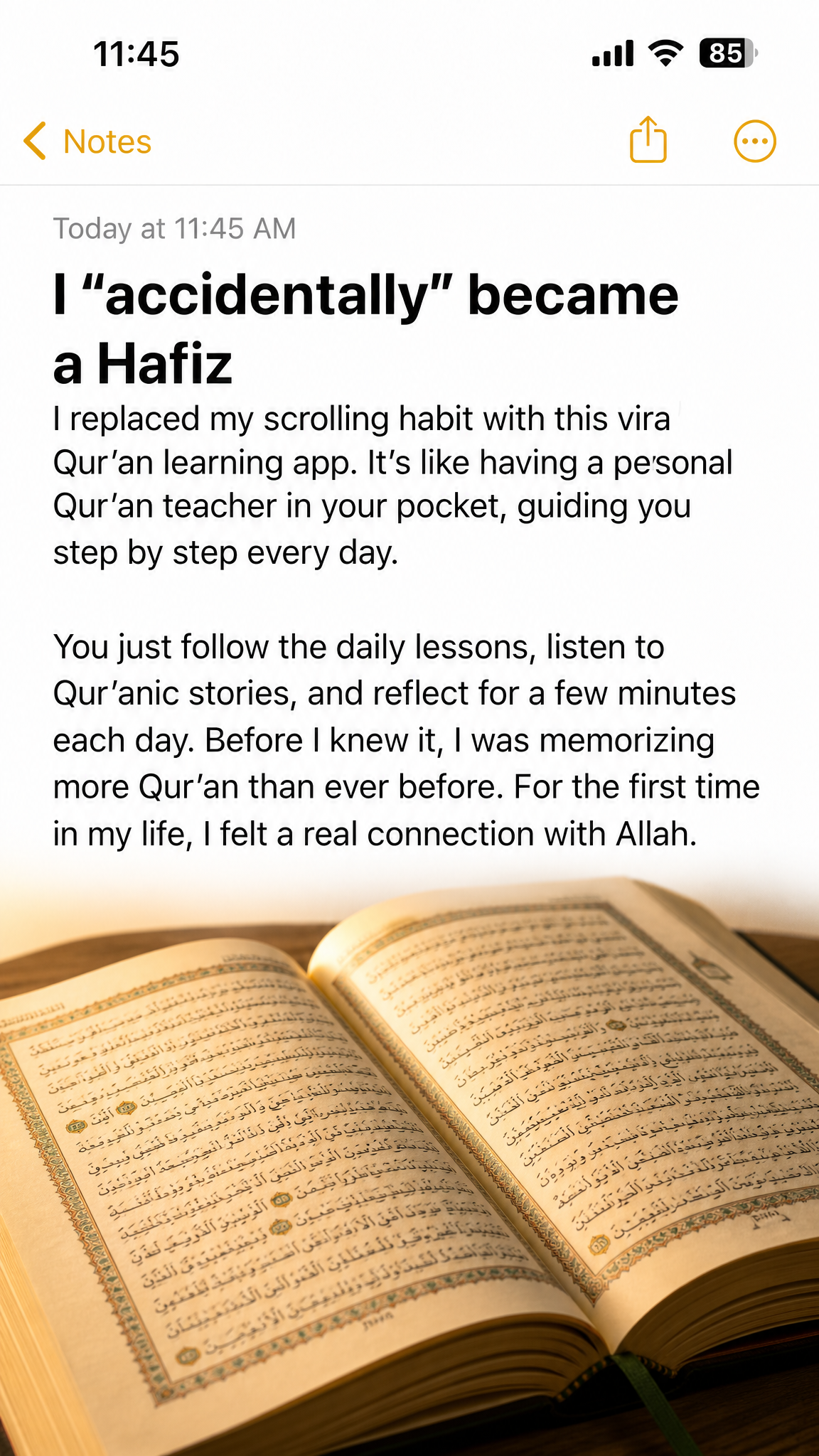 Advice from Imam Ibrahim Facebook ad