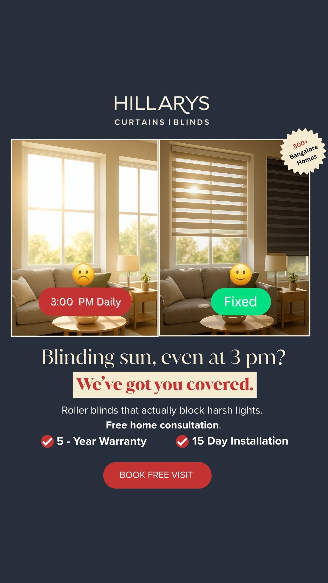 Hillarys India Facebook ad from Apr 10, 2026