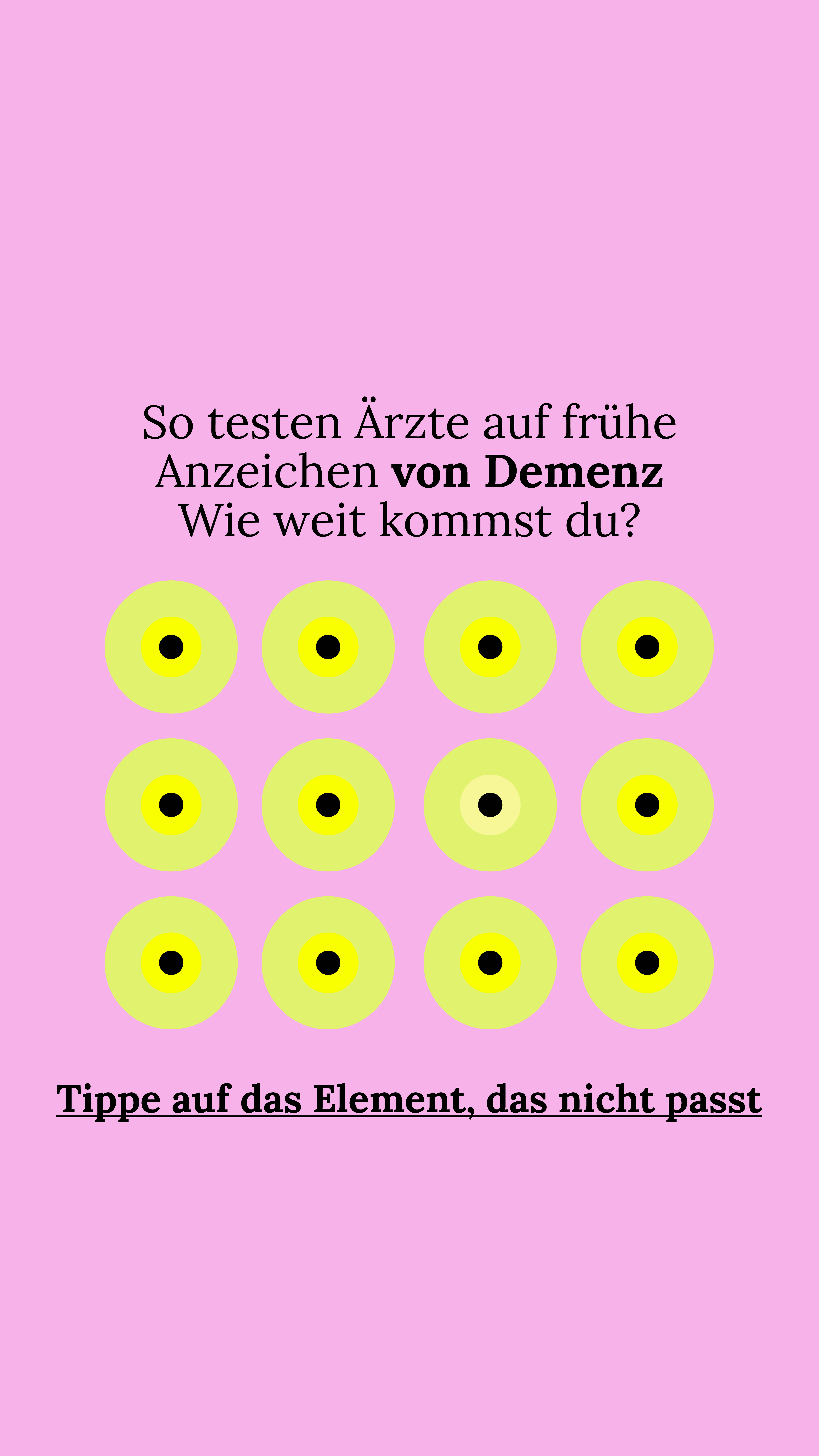 International Brain Test Facebook ad