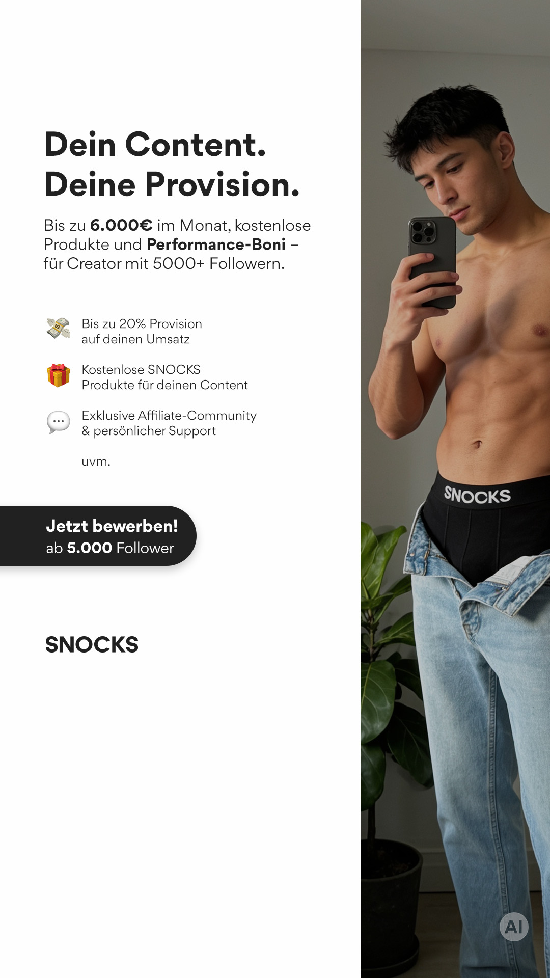 Snocks Facebook ad