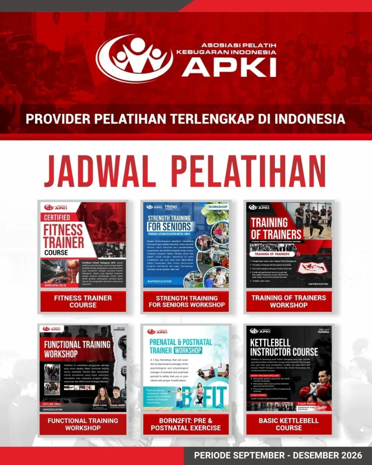 Asosiasi Pelatih Kebugaran Indonesia Facebook ad: ๐๐ฎ๐ฑ๐๐ฎ๐น ๐ฃ๐ฒ๐น๐ฎ๐๐ถ๐ต๐ฎ๐ป ๐๐ฃ๐๐
