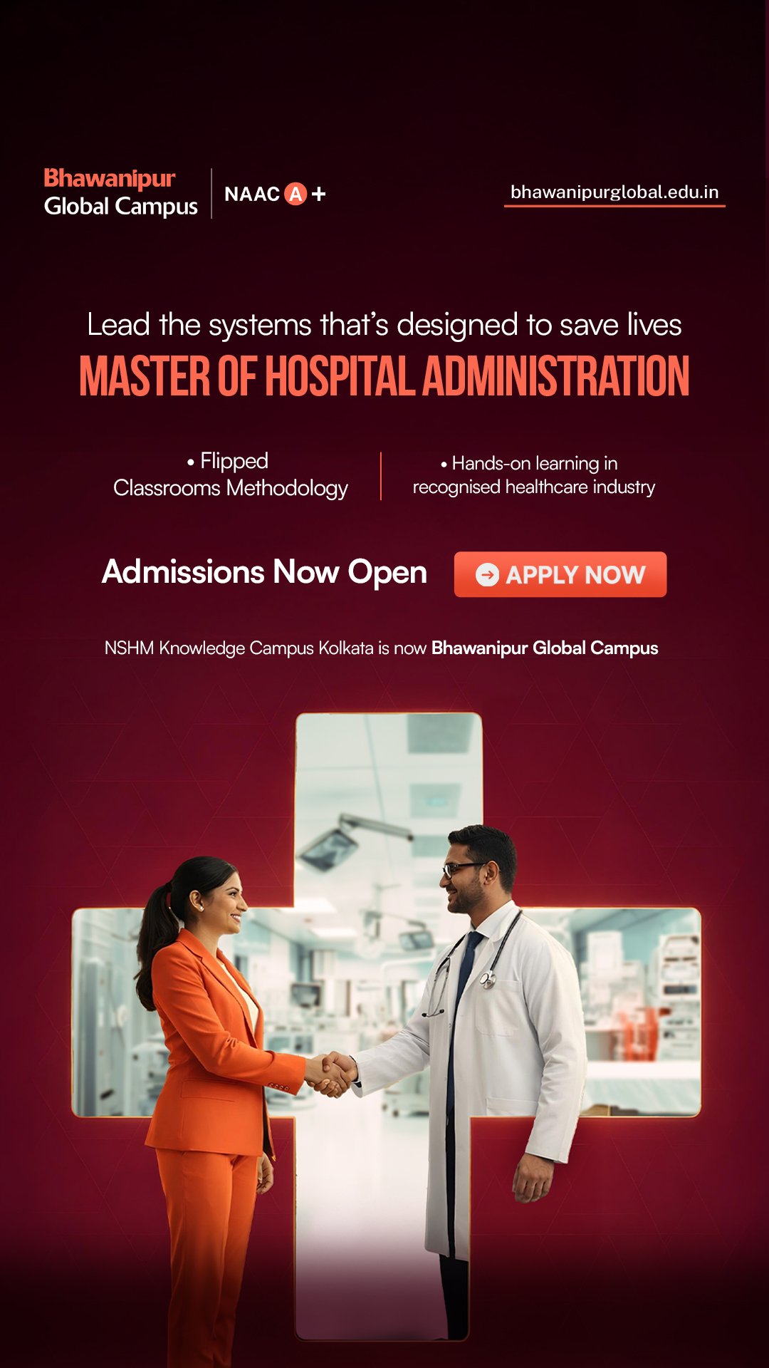 Bhawanipur Global Campus Facebook ad from May 1, 2026