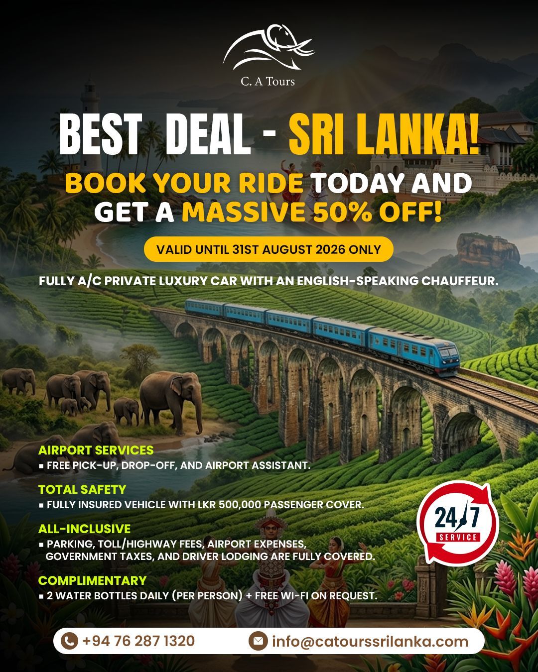 C.A Tours & Travels Facebook ad: Chat with us