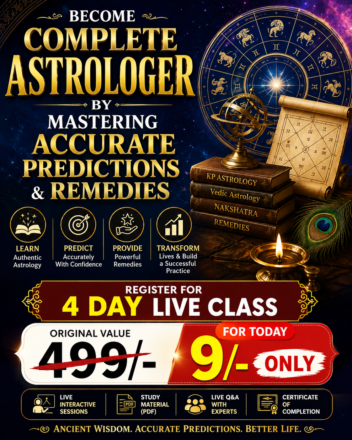 Jyotishvitran - A journey from difficulties to solutions Facebook ad: Understand Kundli without memorising