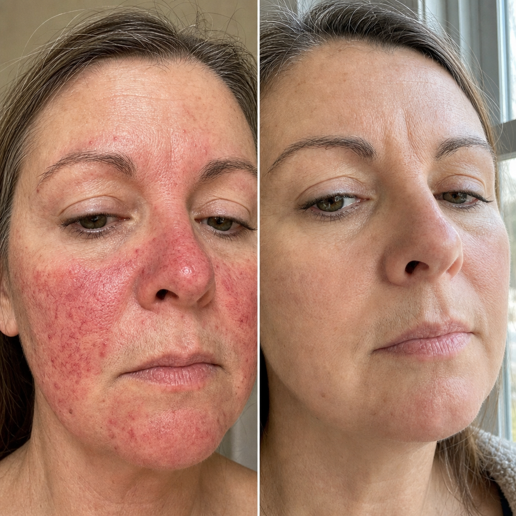 Rosacea Reset Facebook ad: Rosacea Isn't Skin Deep