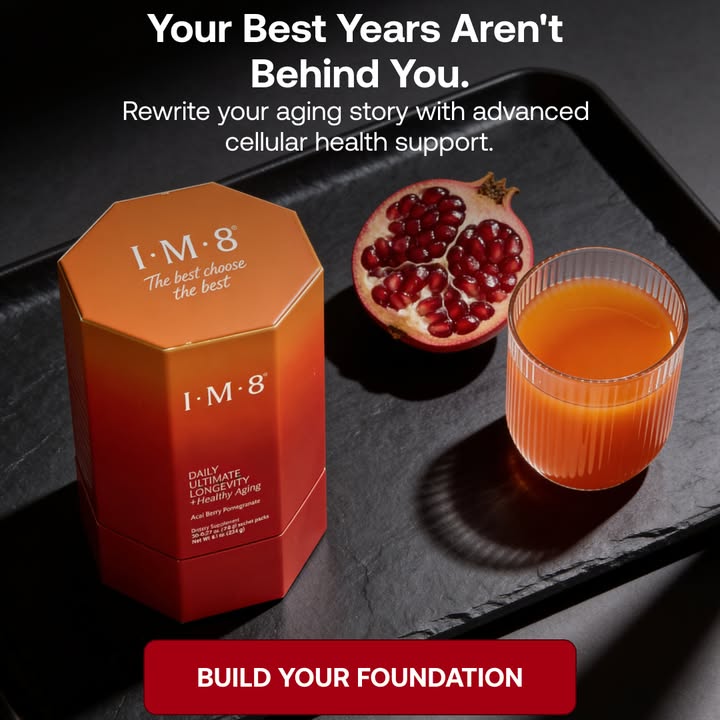 IM8 Global Facebook ad: Longevity Starts at the Cellular Level