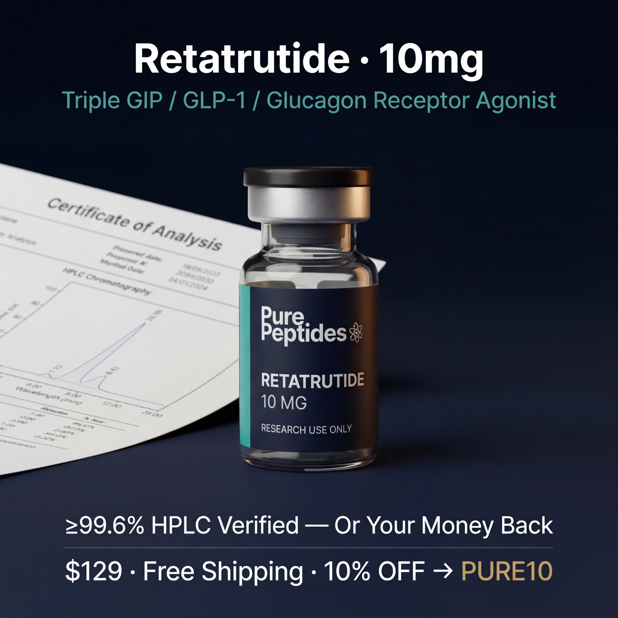 Calivo Labs Facebook ad: Free Shipping + 10% OFF → Code PURE10