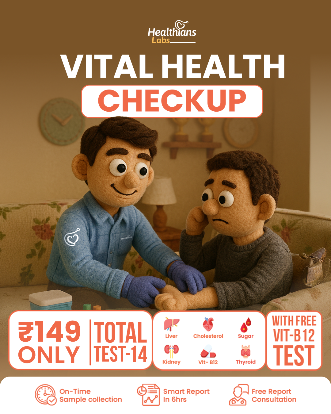 Healthians Facebook ad