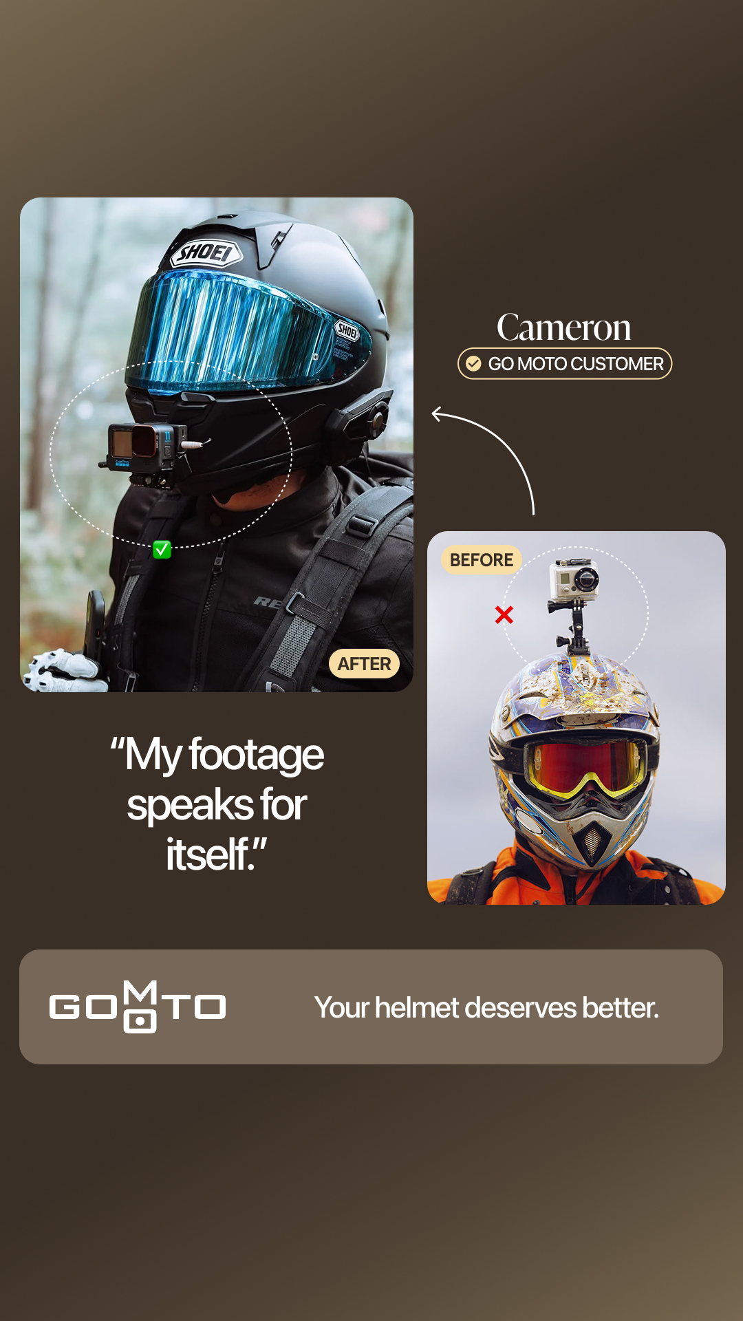 Go Moto Facebook ad