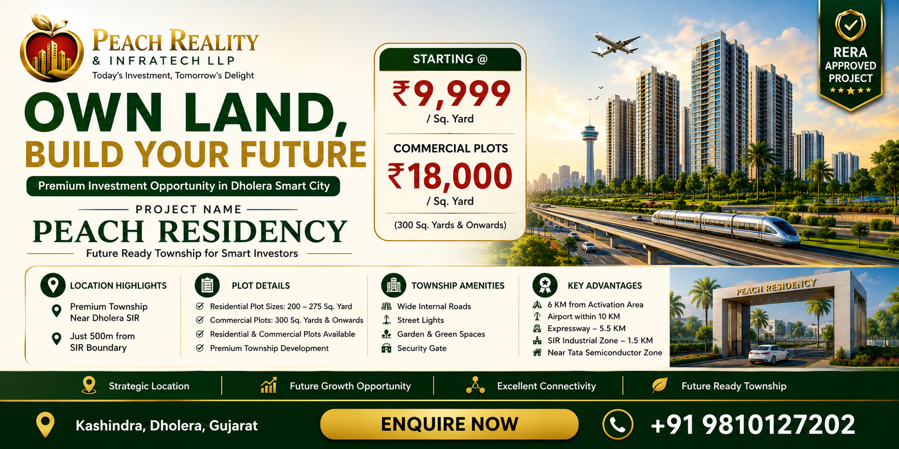 Peach Reality & Infratech LLP Facebook ad from May 12, 2026