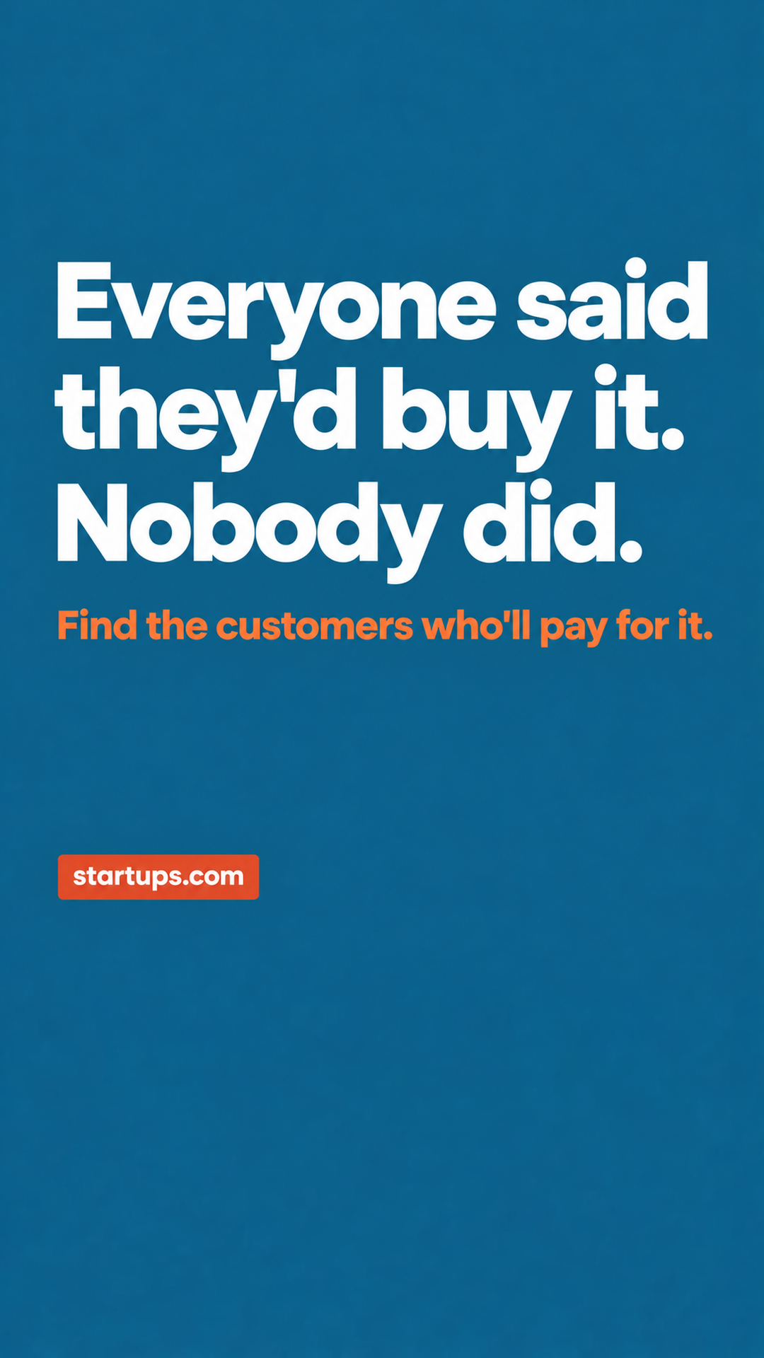 Startups.com Facebook ad: Startups Pro