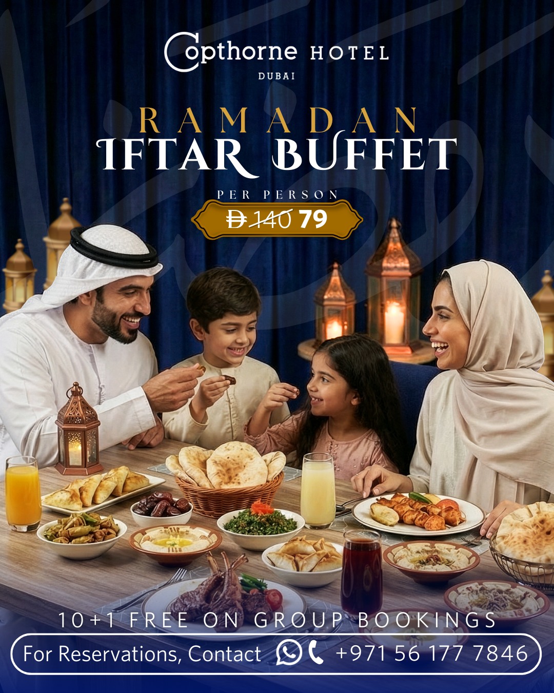 Copthorne Hotel Dubai UAE Facebook ad: Celebrate the spirit of Ramadan at Copthorne Hotel…