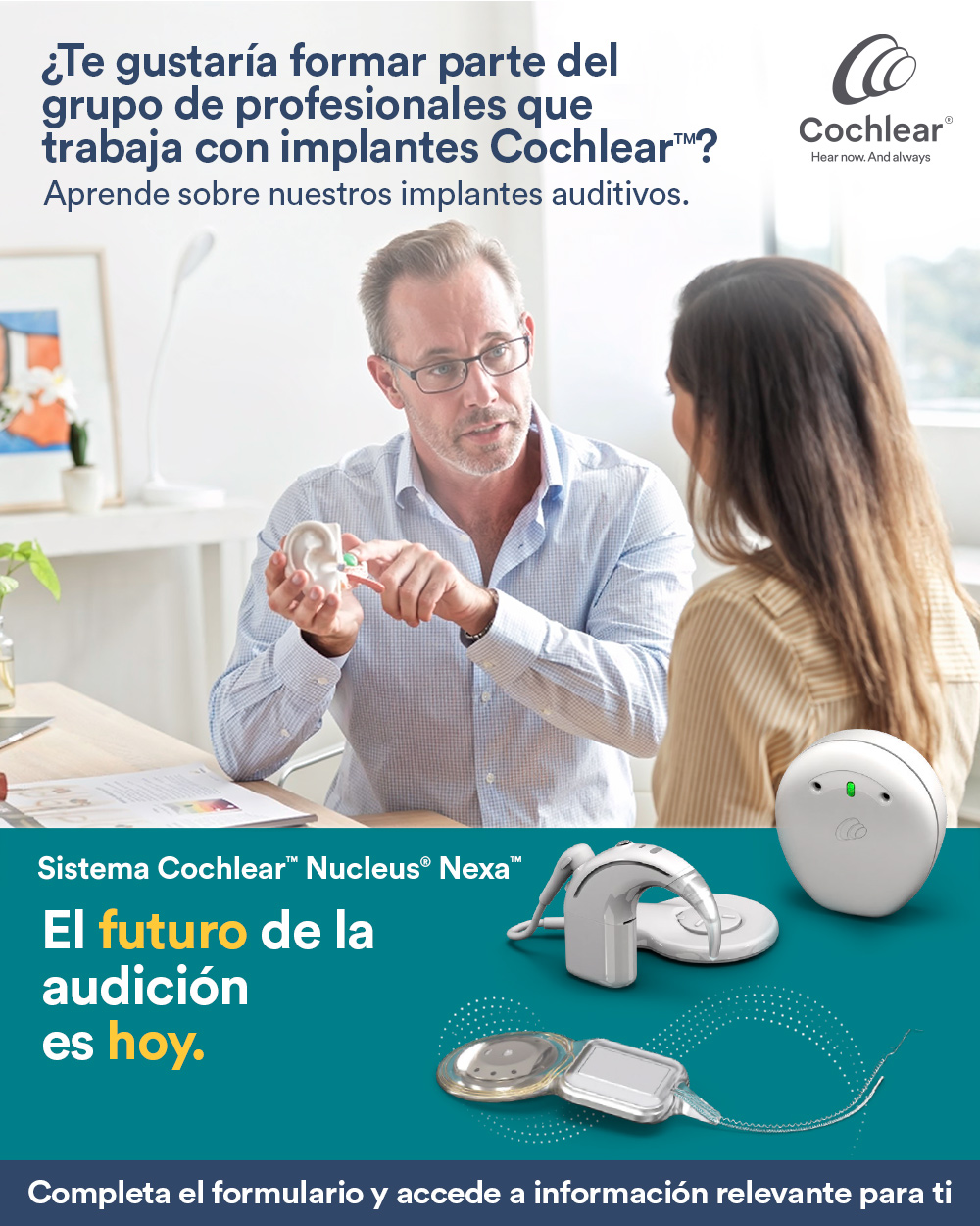 Cochlear Latinoamérica Facebook ad