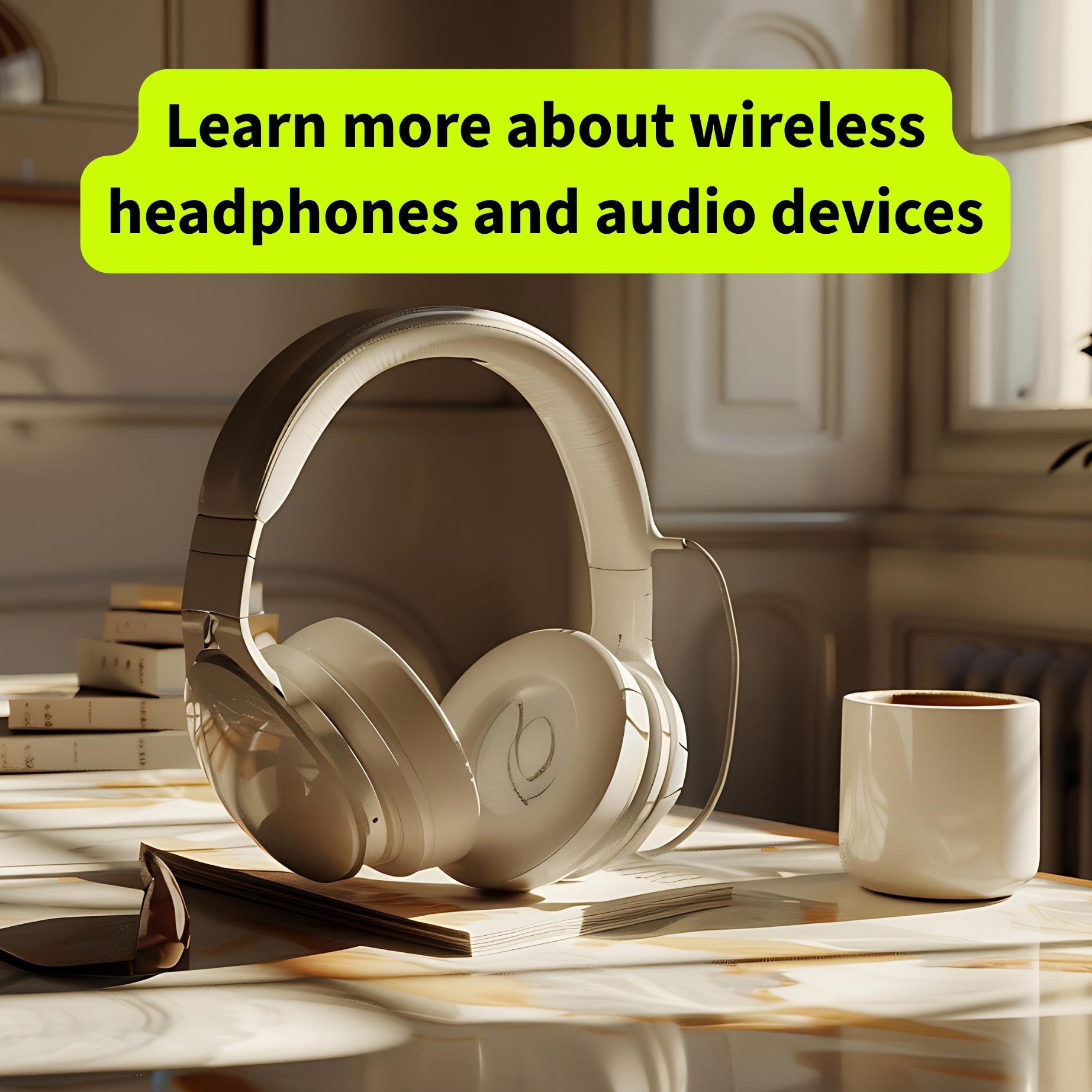 Direct Sharp Facebook ad: Learn more about wireless headphones and audio devices