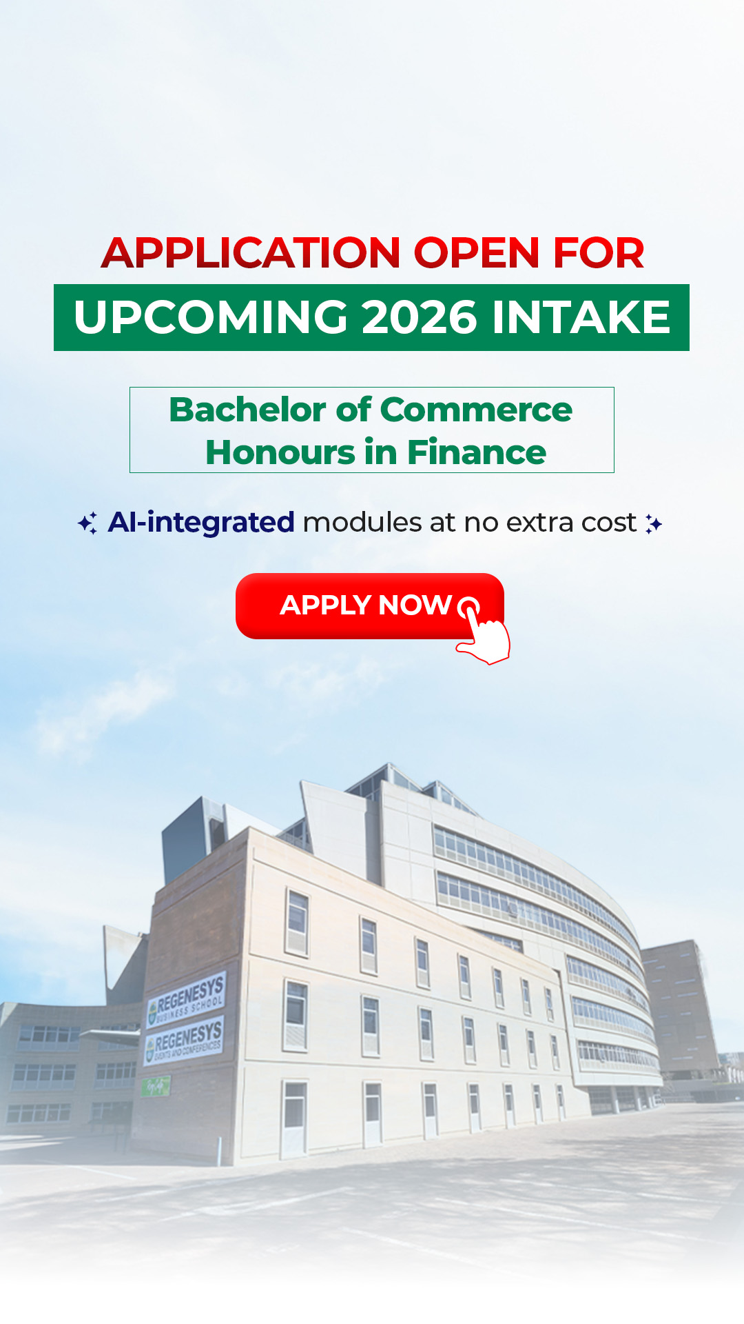 Regenesys School of Economics Facebook ad from Jul 3, 2026