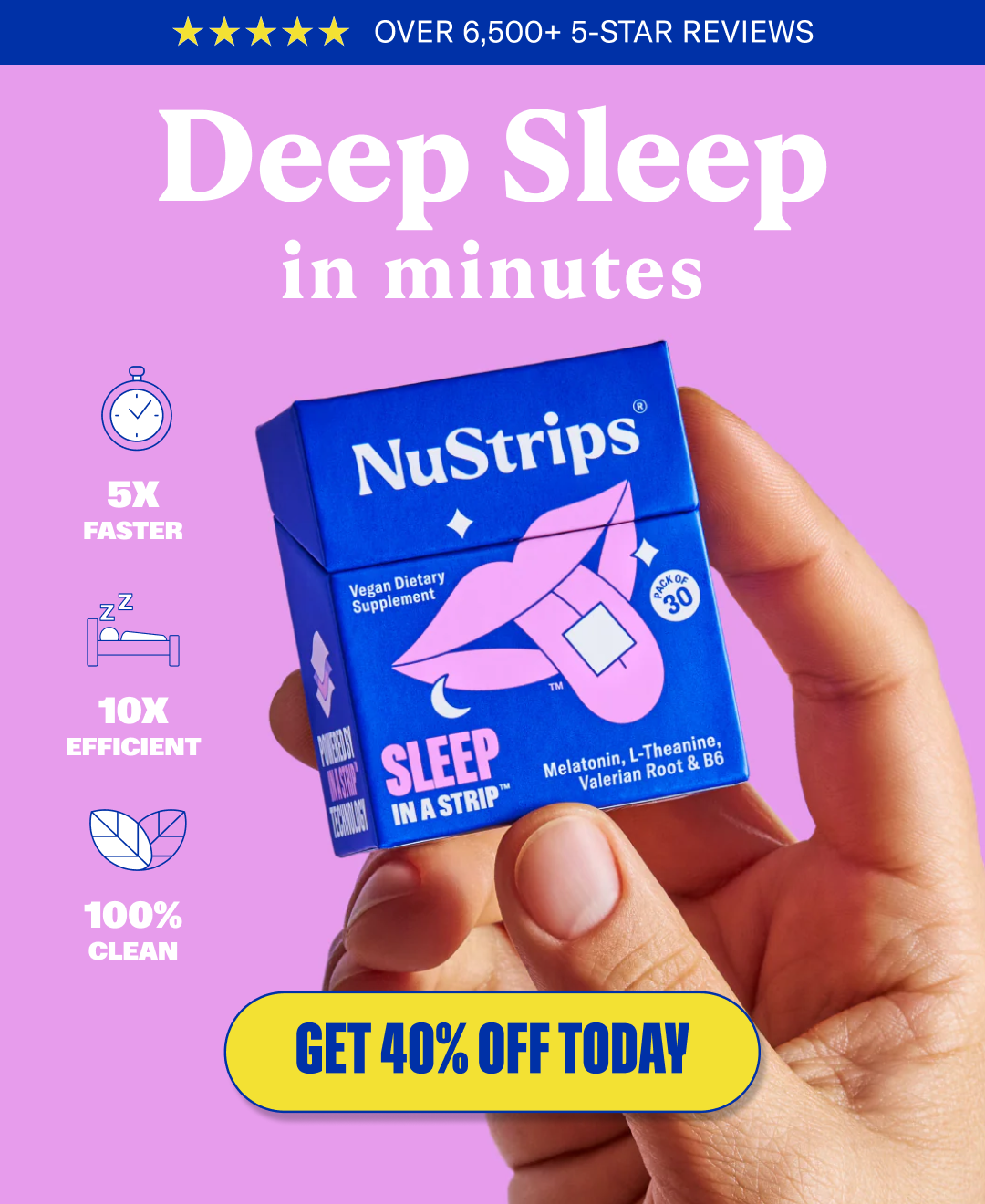 NuStrips Facebook ad