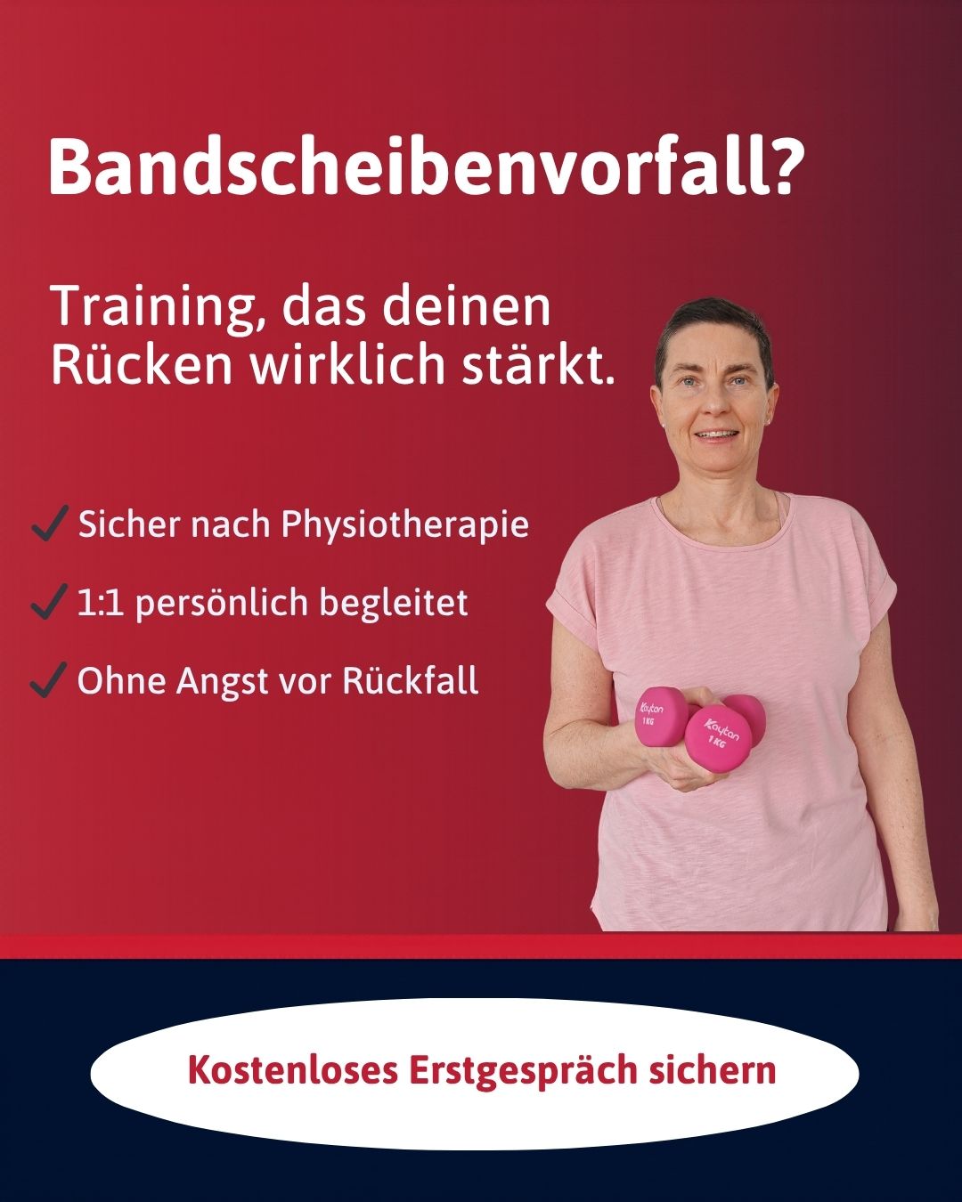 Fit mit Andrea Facebook ad: kostenloses Erstgespräch
