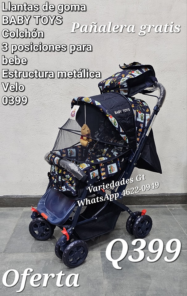 ¡Mundo Baby Gt Facebook ad: Carruajes para bebe oferta Q399.⁰⁰