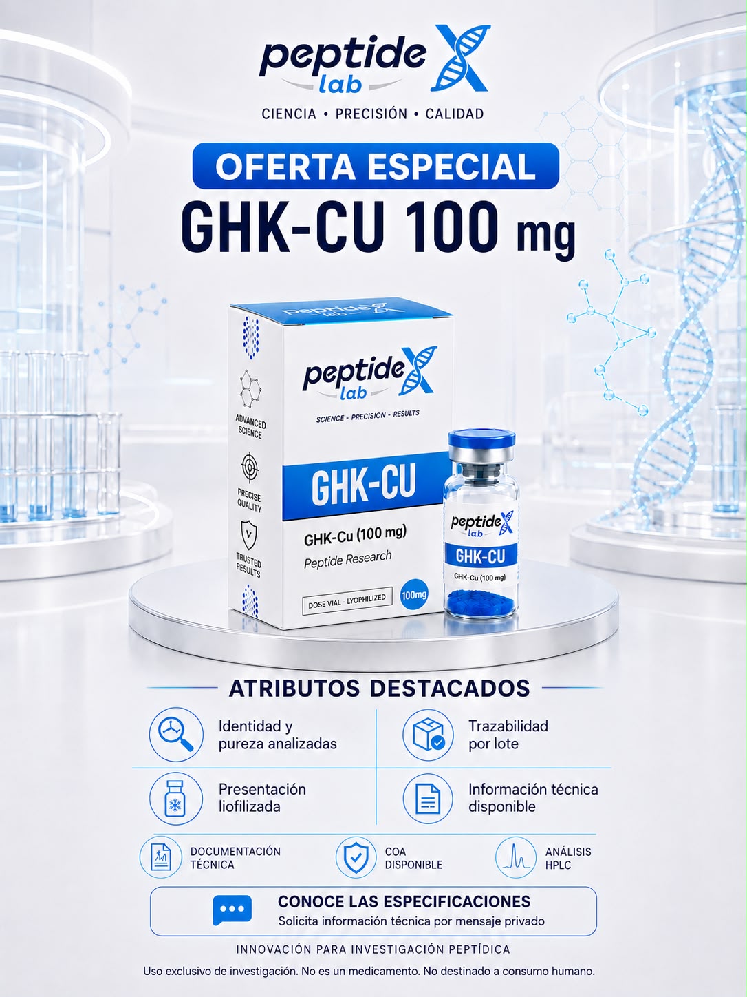 Peptidex Colombia Facebook ad from Aug 23, 2026