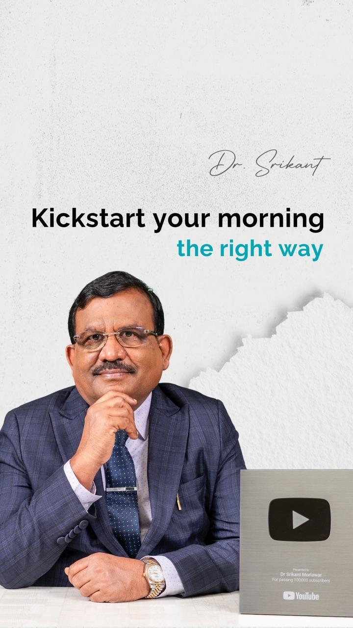 Dr Srikant Morlawar Facebook ad: Kickstart your morning the right way.