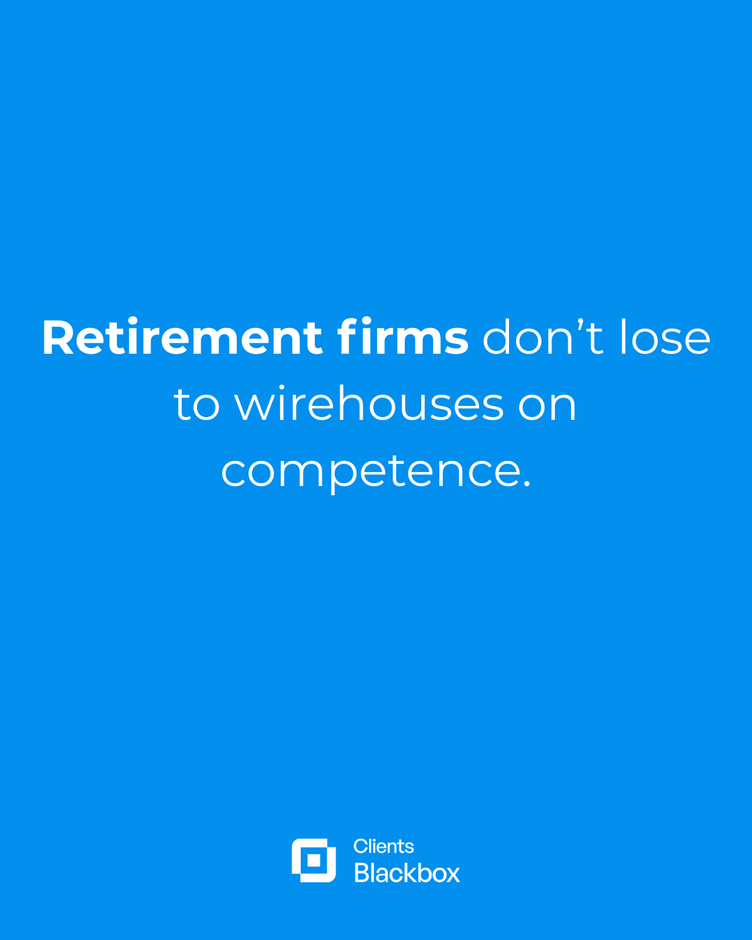 Clients Blackbox, Inc. - More HNW Retirement Appointments Facebook ad