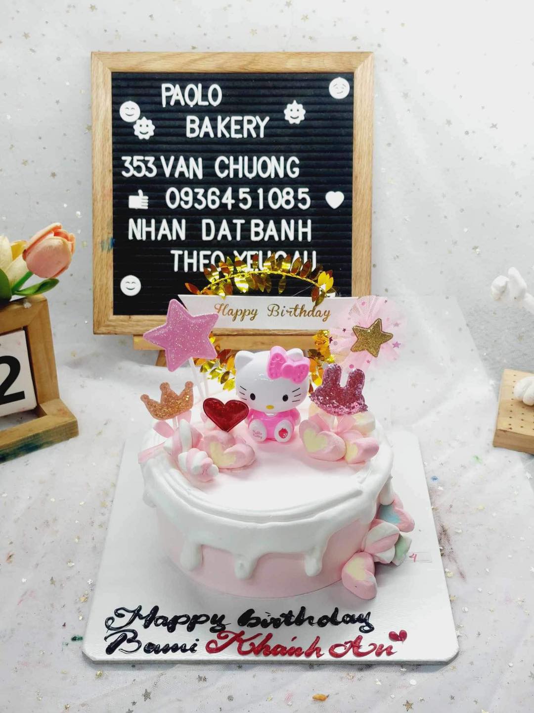Bánh sinh nhật Paolo Bakery Facebook ad: Khuyến mại siêu khủng -20% bánh đặt online…