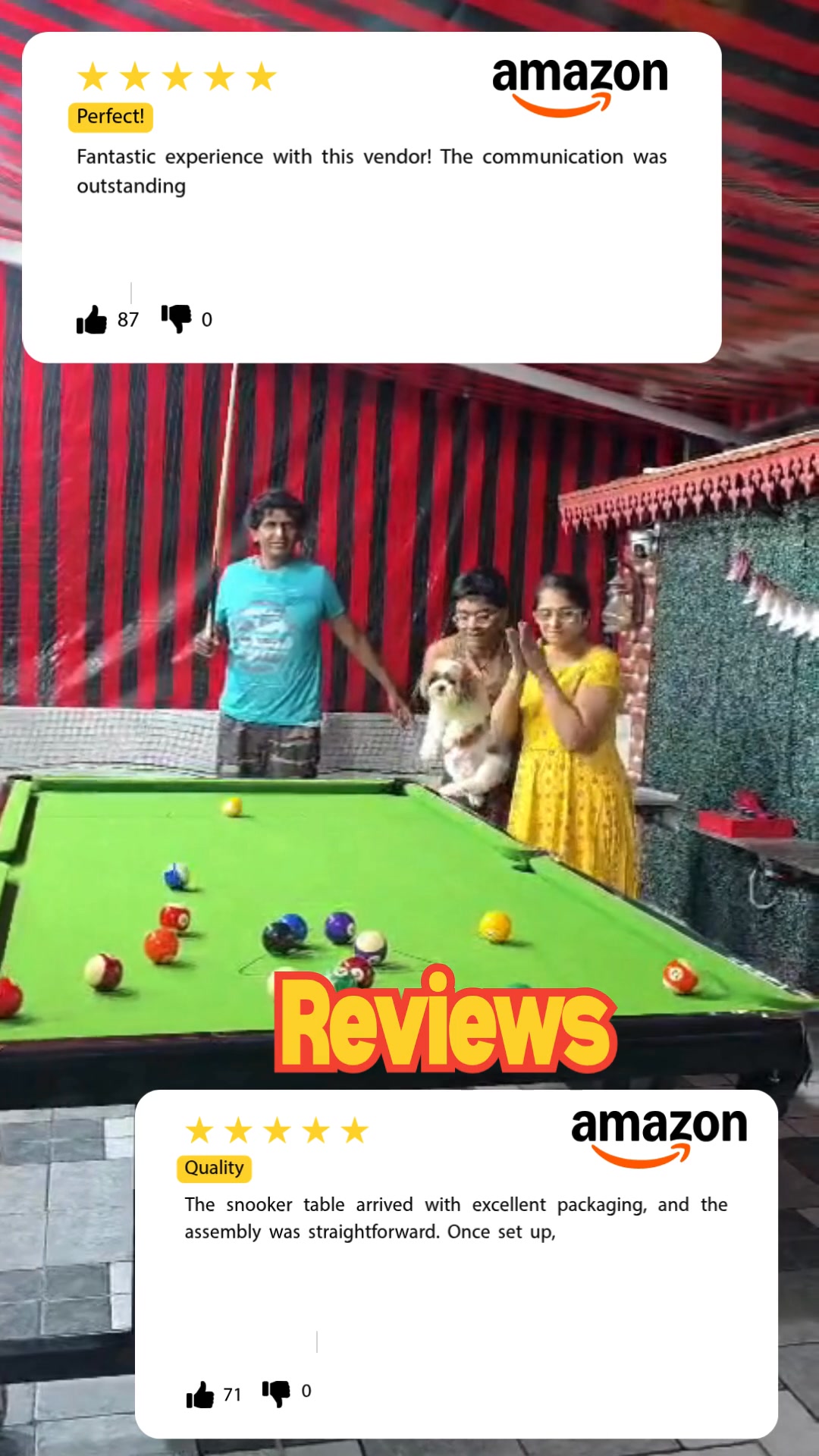 Khalsa Exports Pvt Ltd Facebook ad: Upgrade your space with a premium pool table…