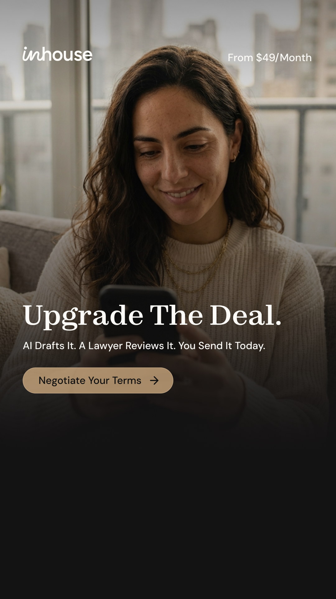 InHouse Facebook ad: Start Your Free Legal Review