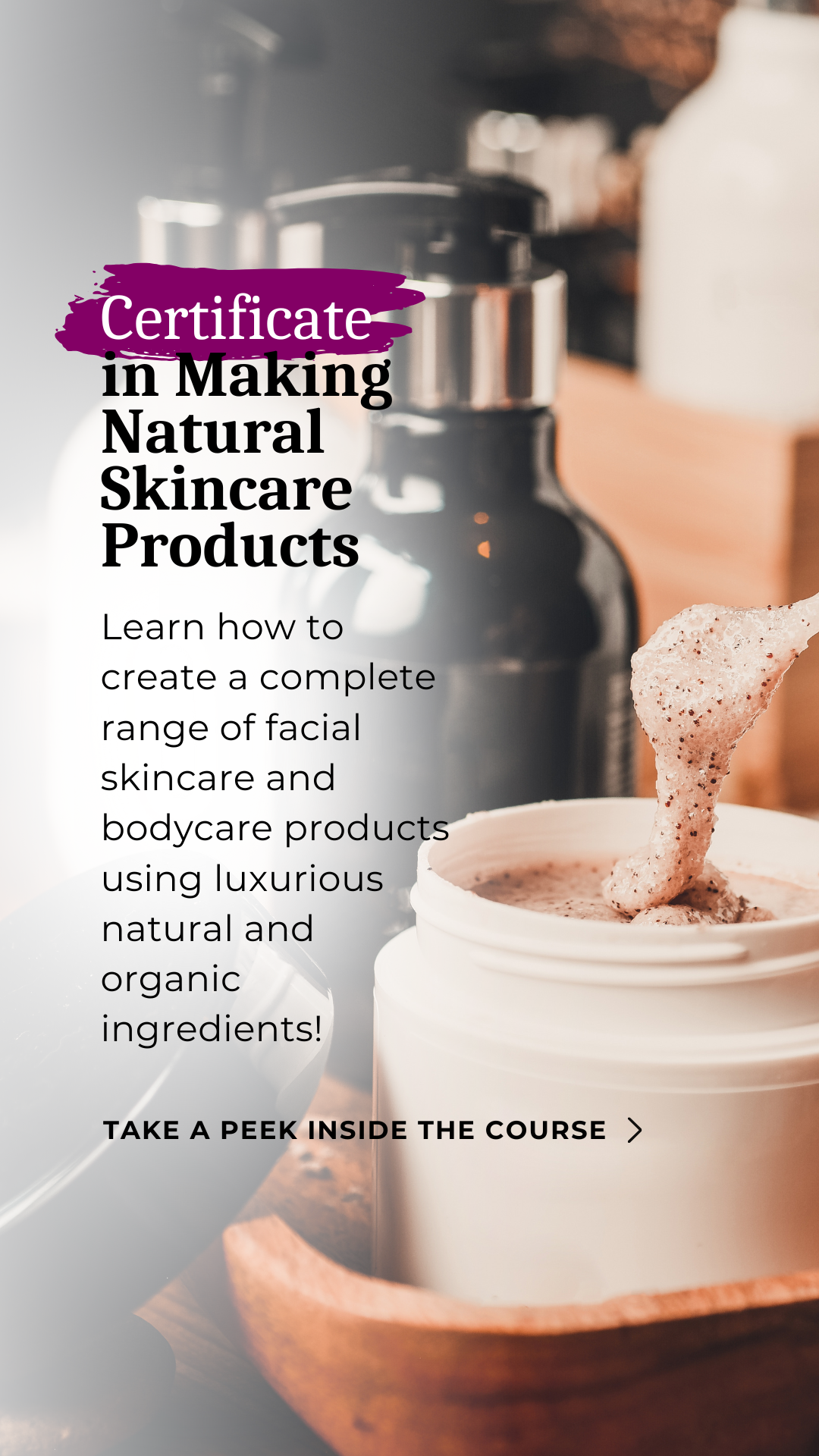 School of Natural Skincare Facebook ad