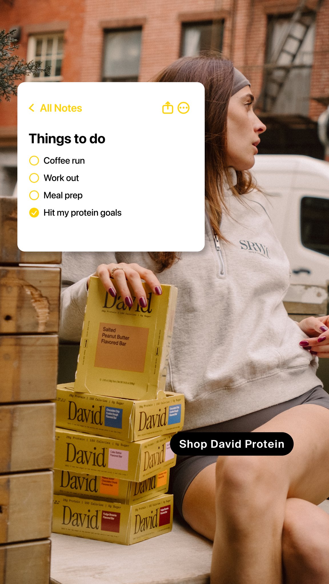 David Protein Facebook ad
