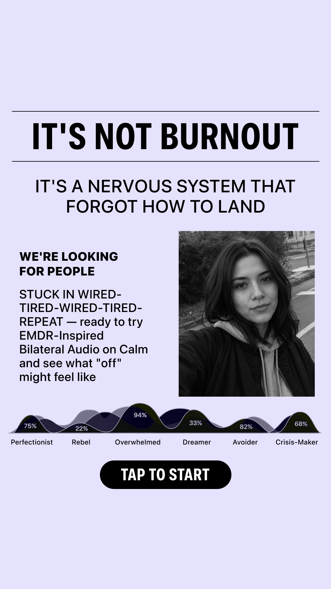 Calm Facebook ad