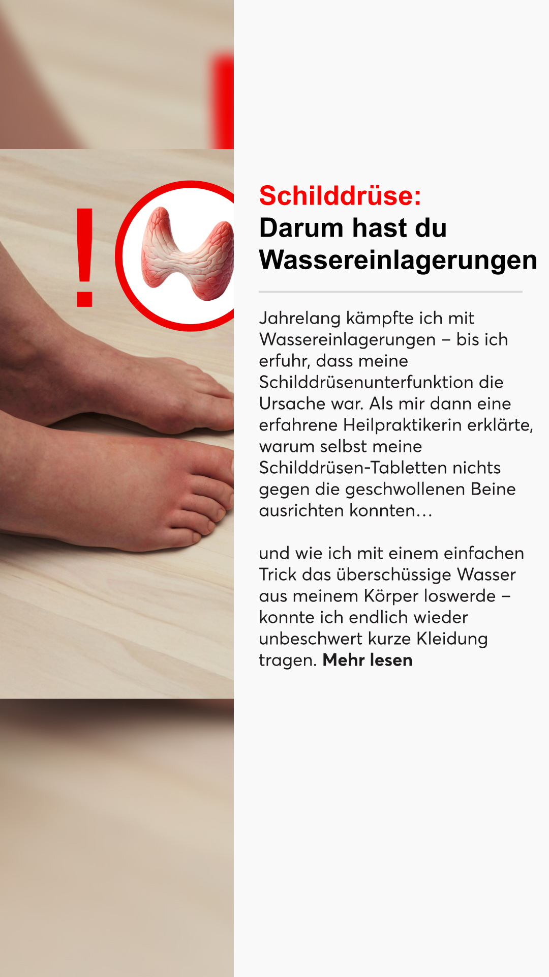 Mission Schilddrüse Facebook ad