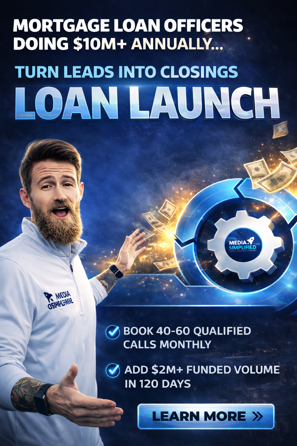Media Simplified's Loan-Launch Program Facebook ad