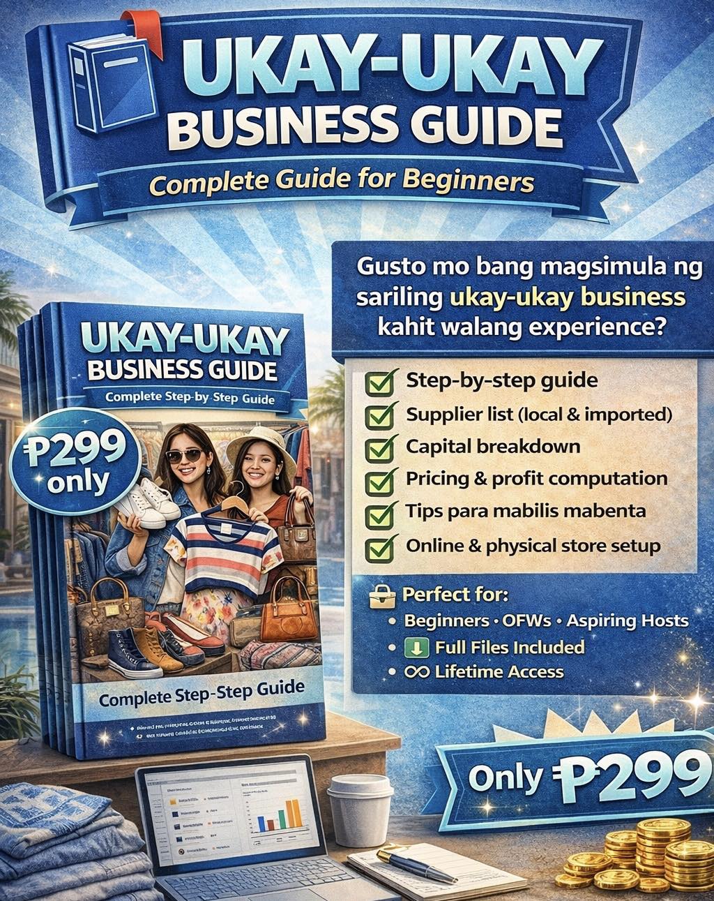Ukay Negosyo Guide Facebook ad: Planning to start your own Ukay-Ukay business but…