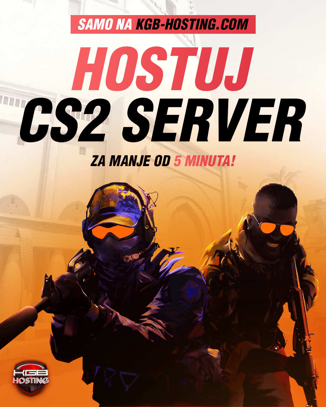 KGB Hosting Facebook ad: Game Server Hosting - KGB Hosting