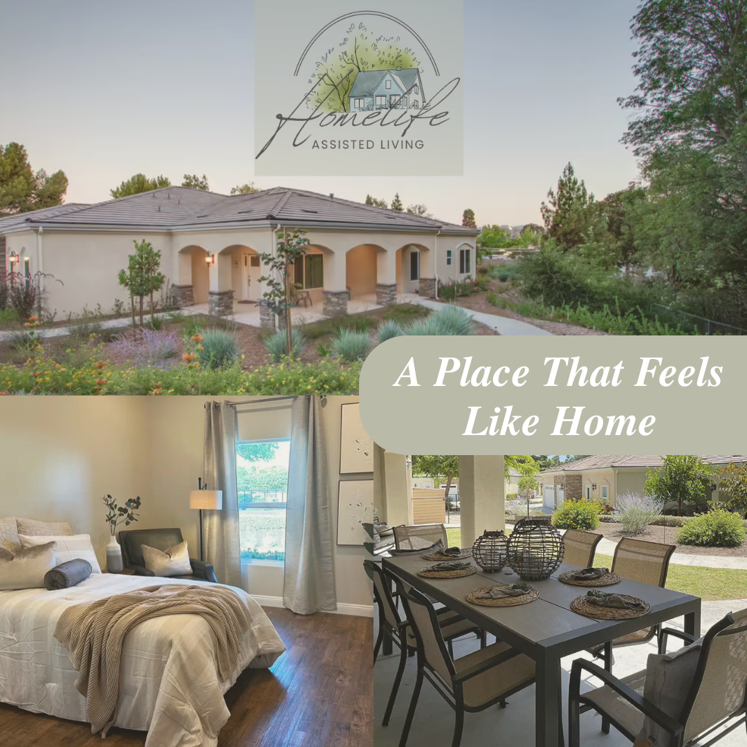 Homelife Senior Living Facebook ad: It brings real comfort knowing your loved one…