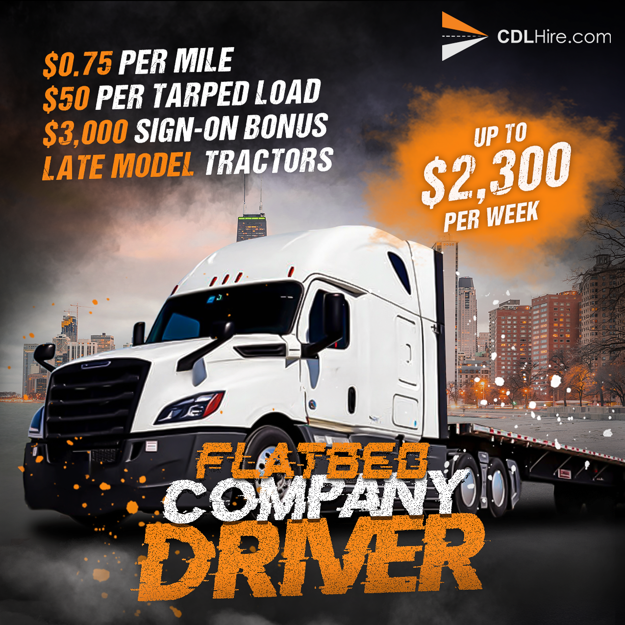 CDL Hire Facebook ad from Mar 10, 2026