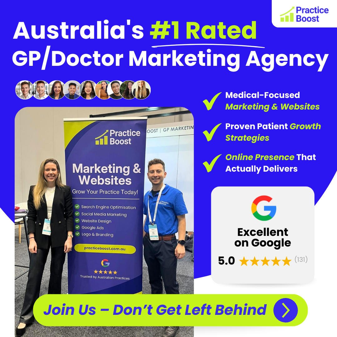 Practice Boost Facebook ad: More Patients with Practice Boost!