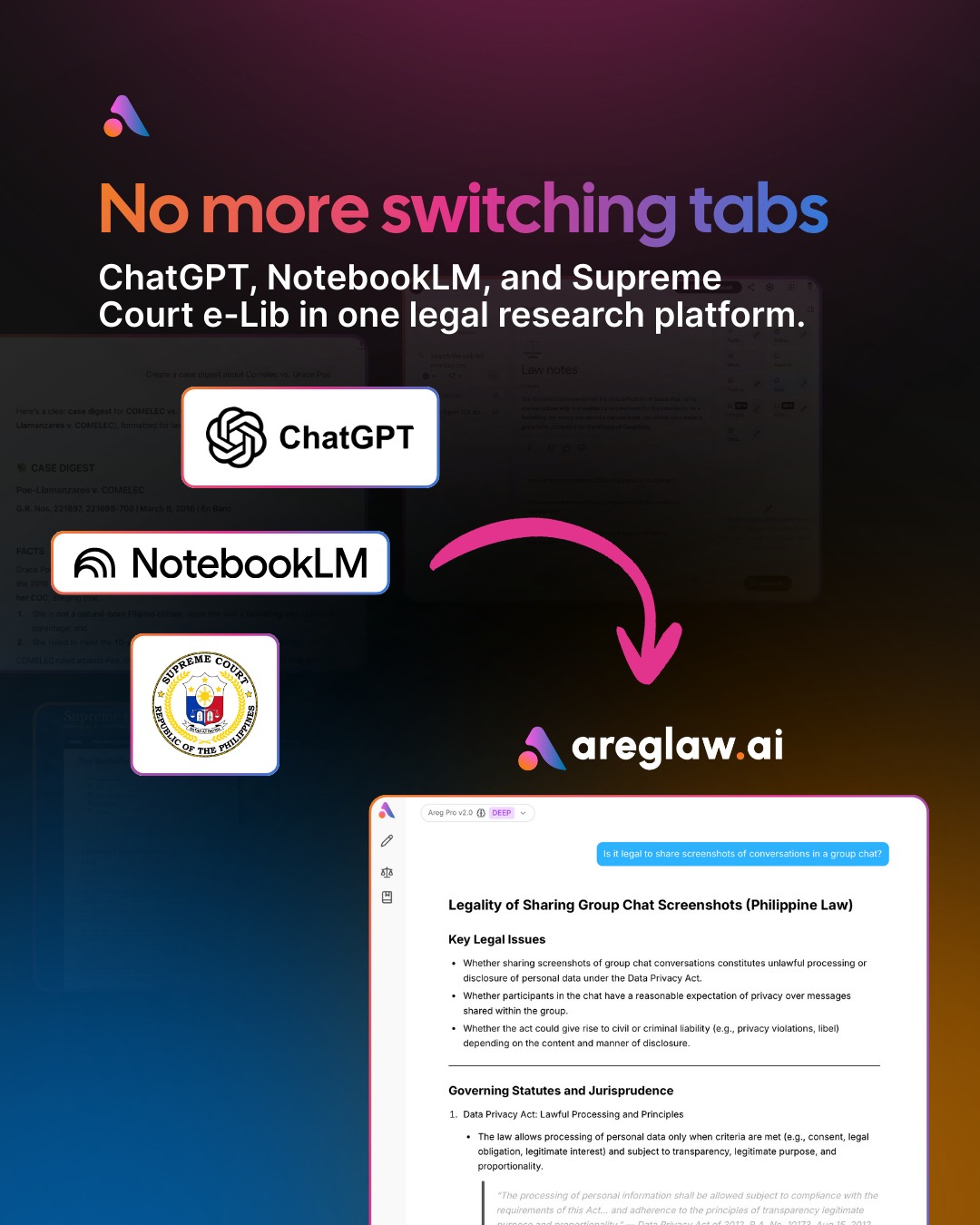 areglaw.ai Facebook ad