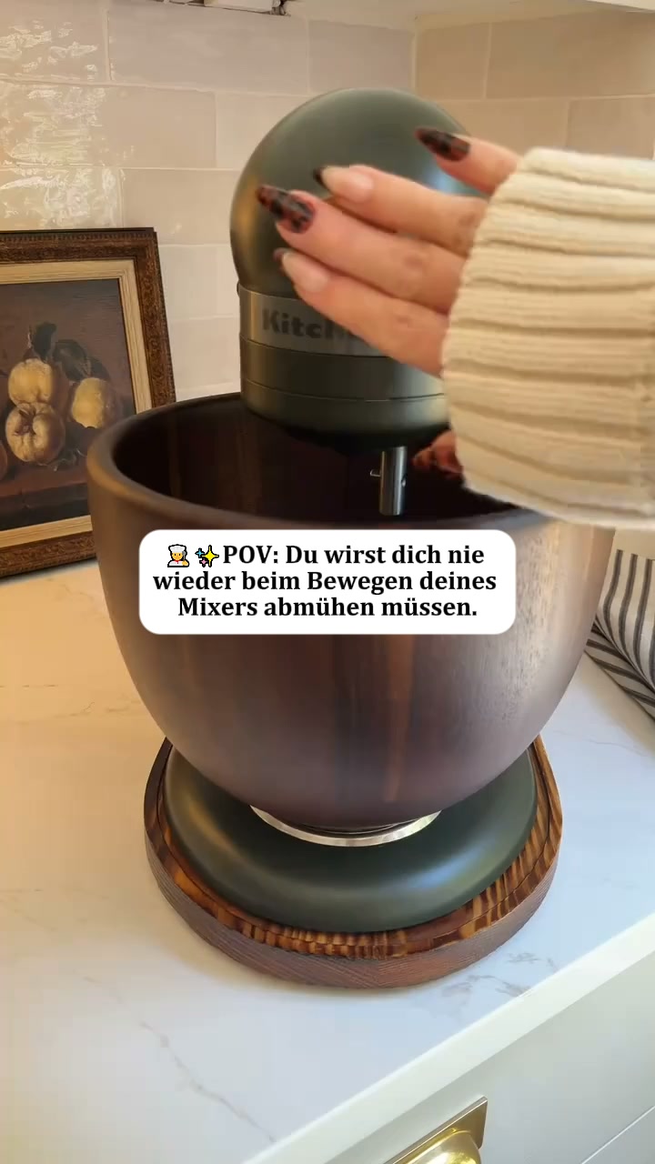 Alpen-leicht Facebook ad: Neuigkeiten zum Mixer-Gleiter aus Holz mit Stauraum