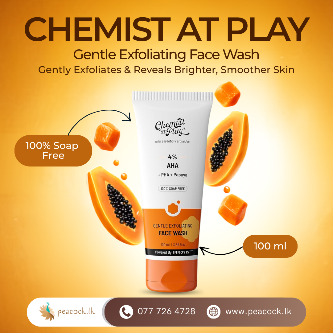 Peacock.lk Facebook ad: Chemist at Play Face Wash Collection