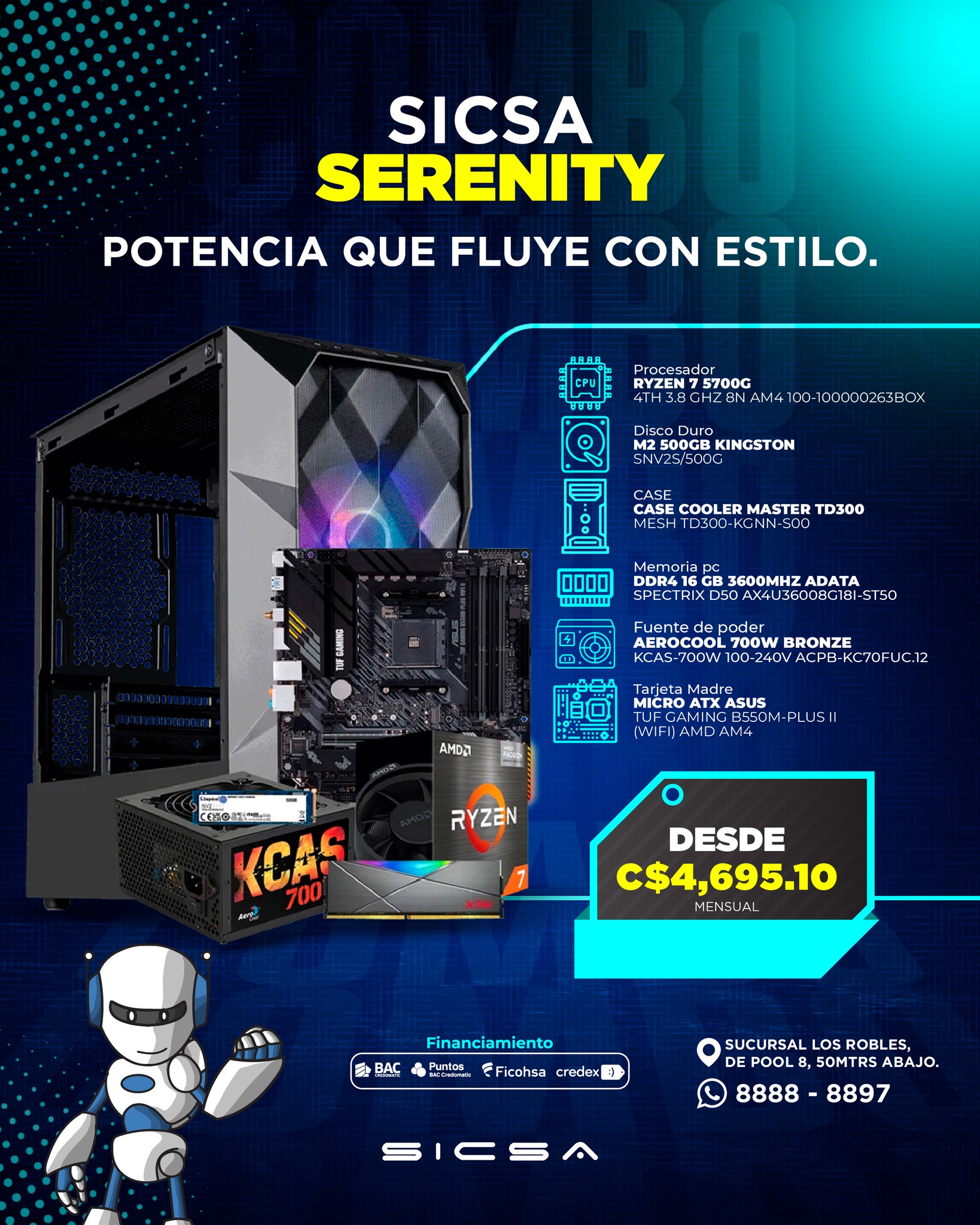 SICSA Nicaragua Facebook ad: Fluido, potente y visualmente impactante.