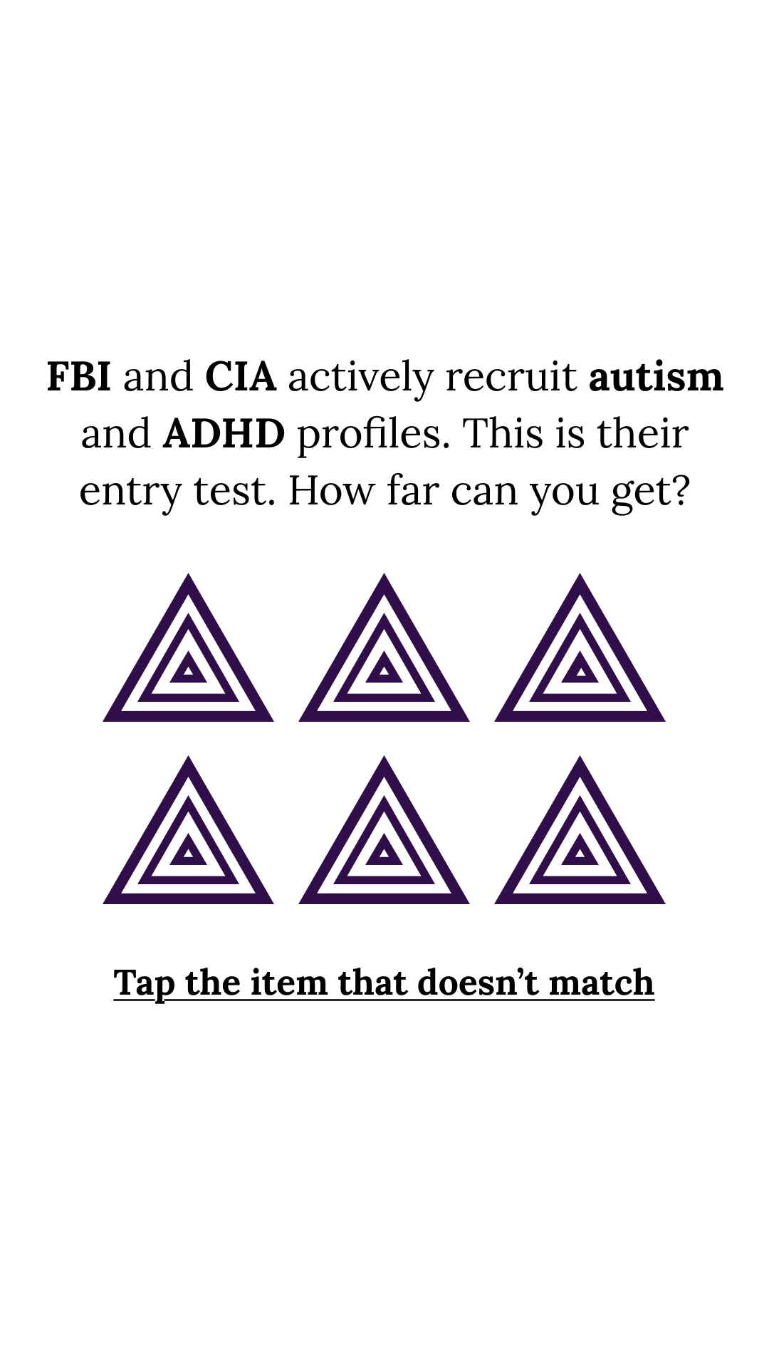 Brain Health Check Facebook ad