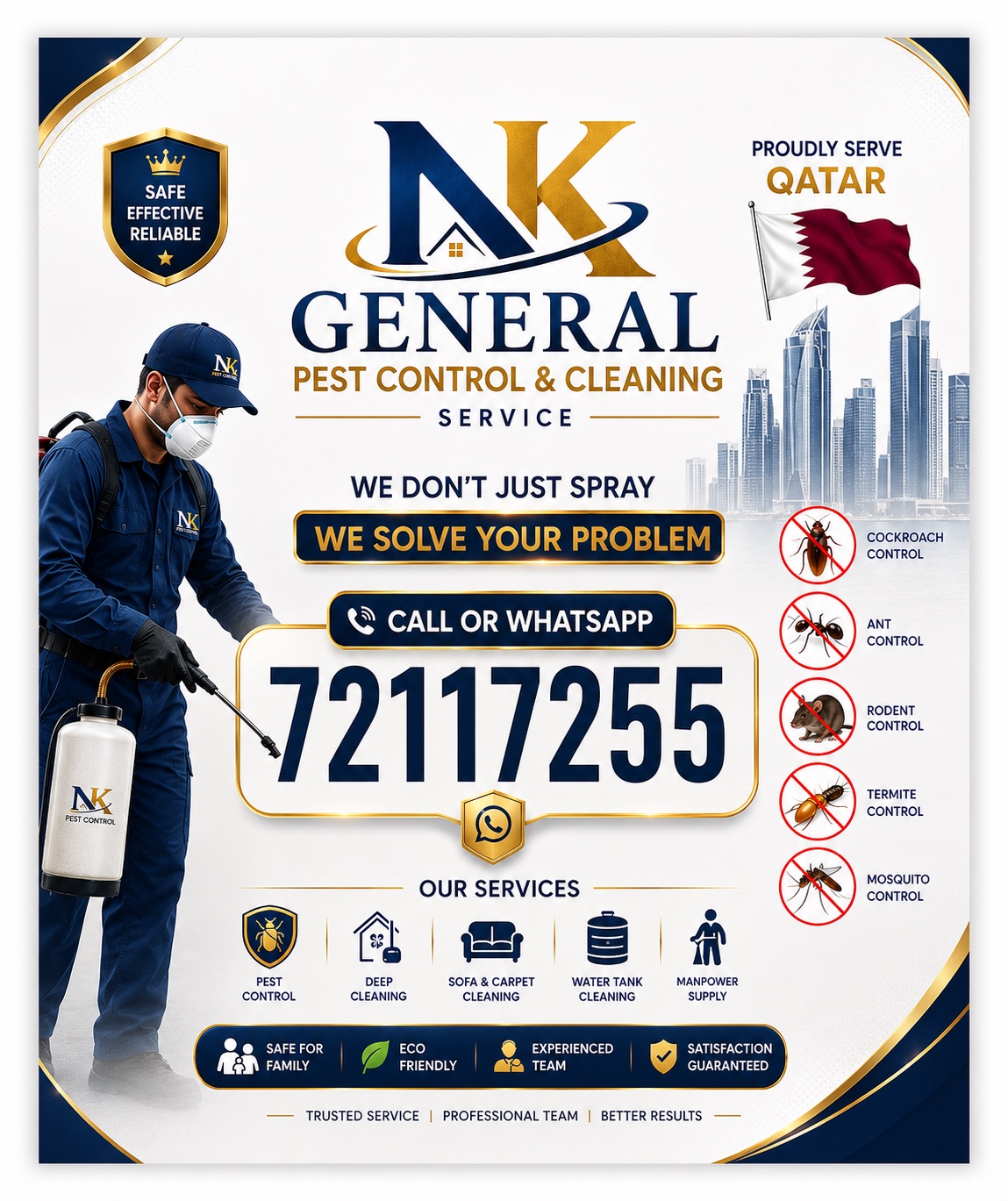N k General pest control and cleaning Facebook ad