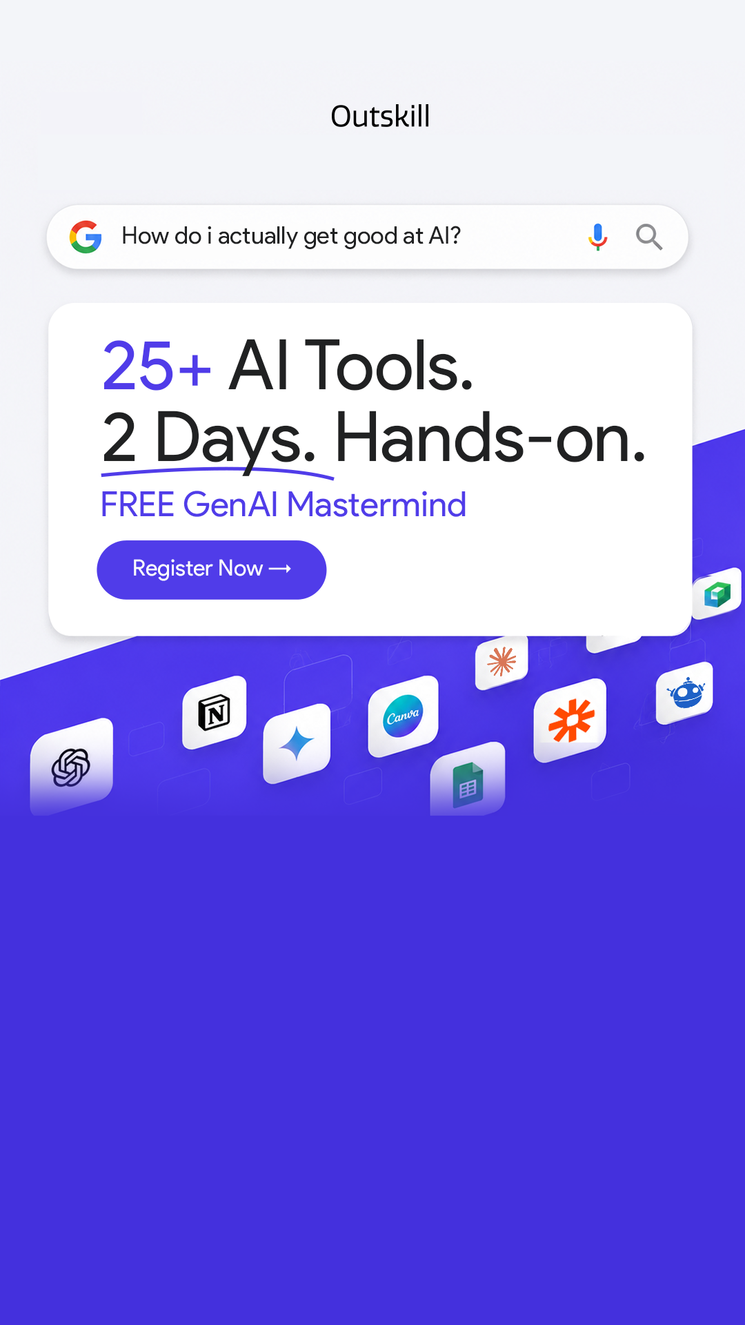 Outskill Facebook ad