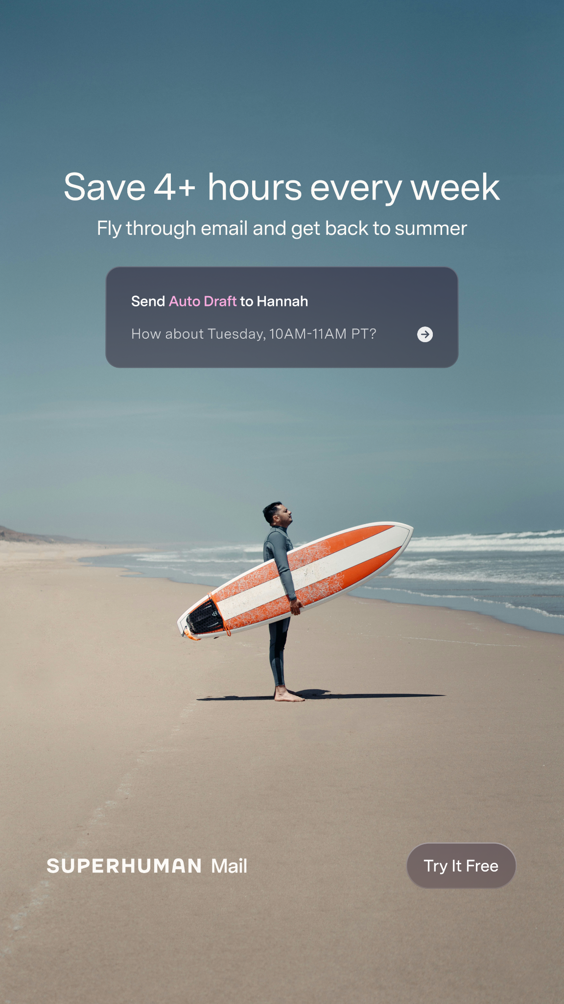 Superhuman Mail Facebook ad