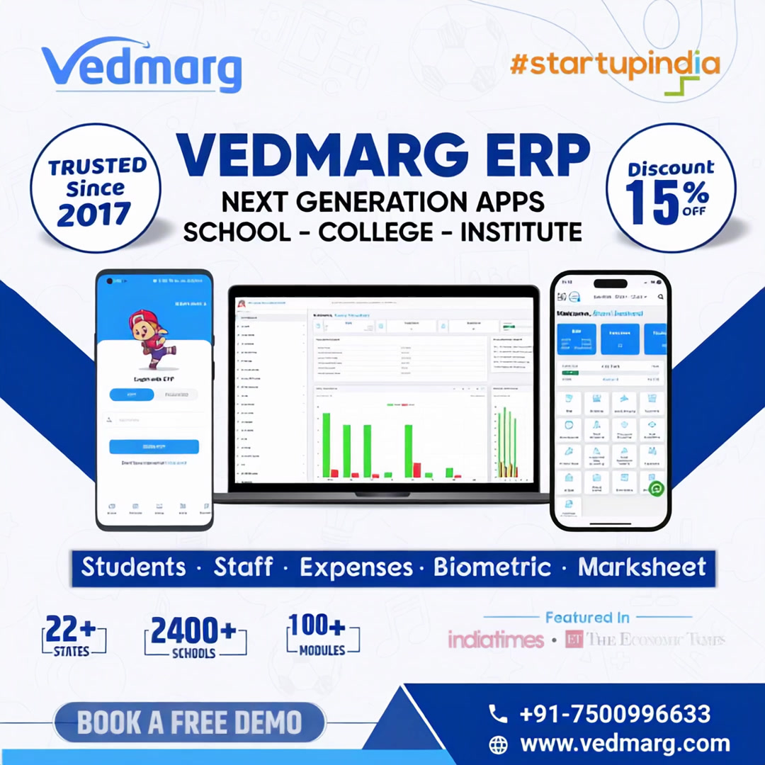 Vedmarg Educational ERP Facebook ad