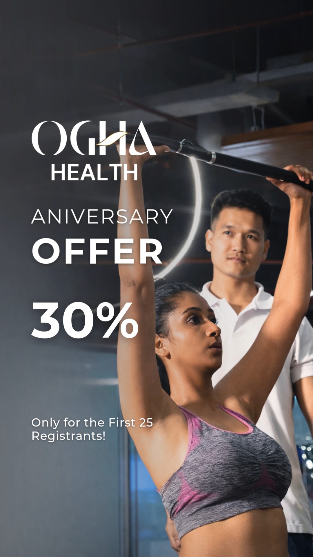 Ogha Health Facebook ad: Push harder… but listen smarter.