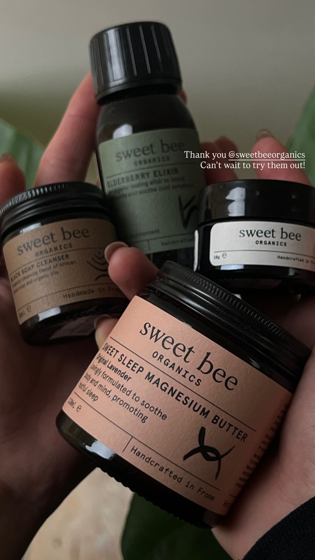 Sweet Bee Organics Facebook ad