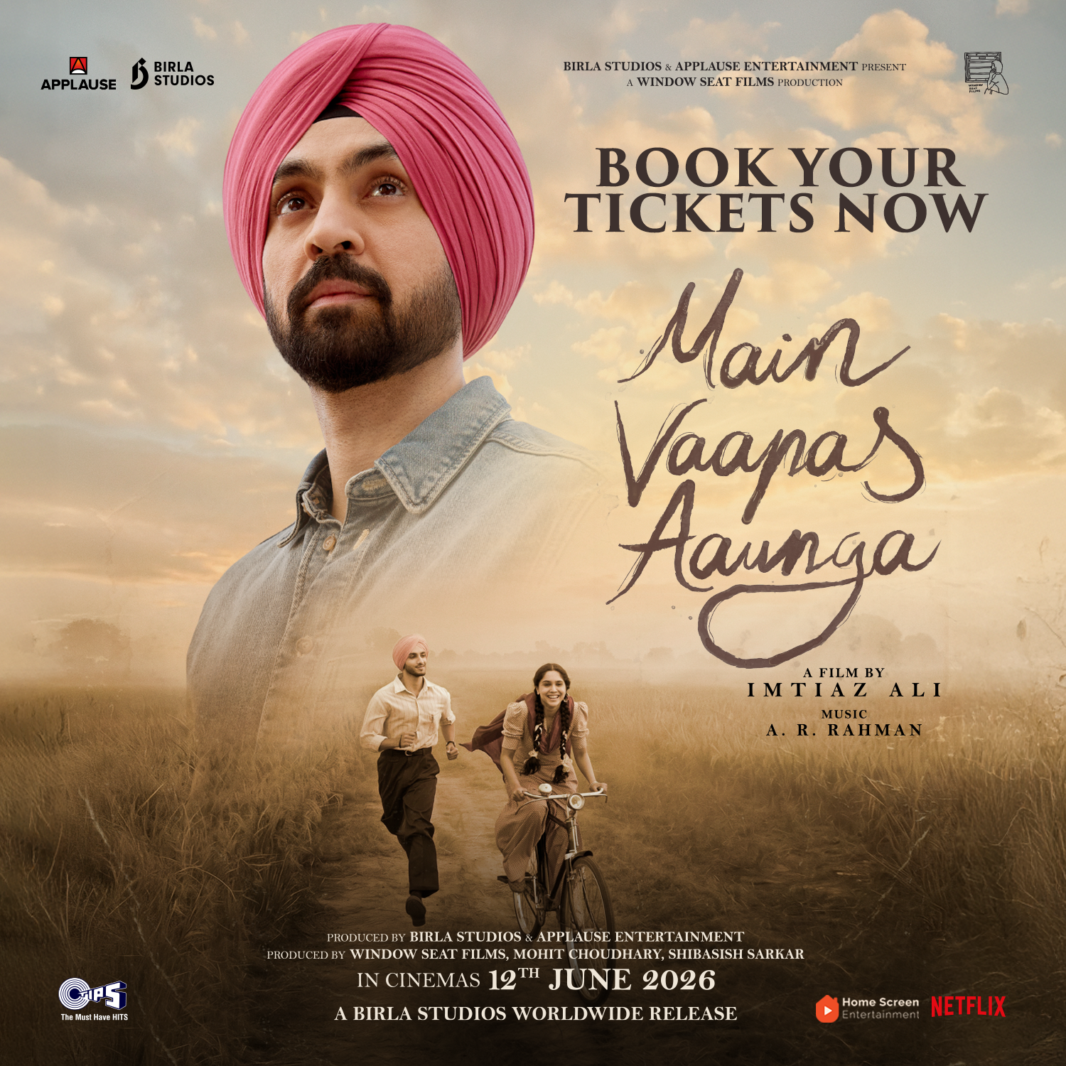 Home Screen Entertainment Facebook ad: Main Vaapas Aaunga (Hindi) - Book Your Tickets Now